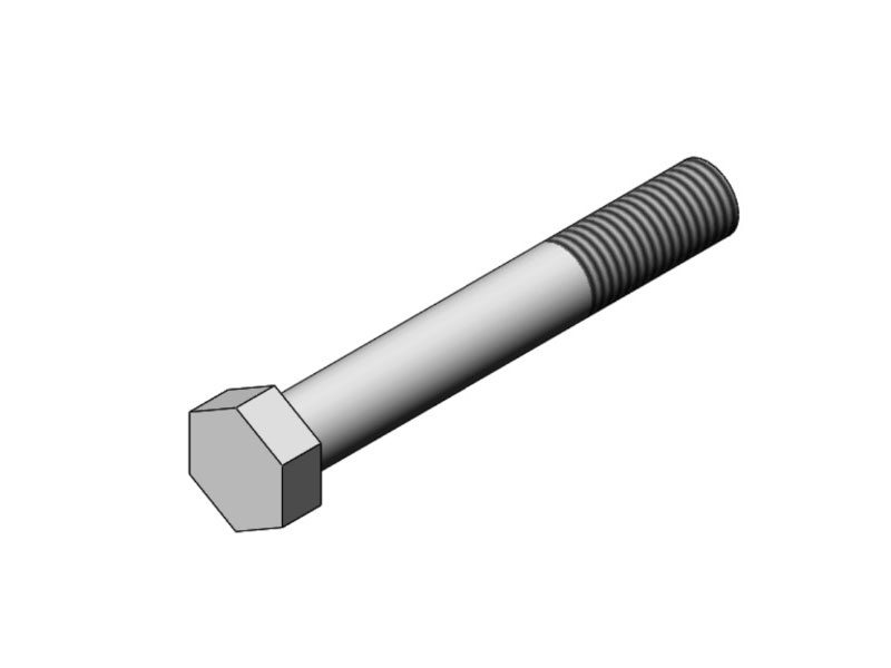 Болт М10-6gх80.88.019 DIN 933 (ДСТУ ГОСТ 7798:2008)