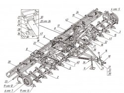 Общее устройство культиватора POLARIS 8,5 (-01) выпускаемого до 2016 г.