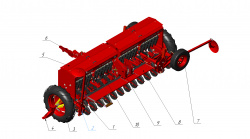 Сеялка зернотуковая рядовая ASTRA-4